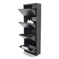 BILLY 4 Shoe cabinet - Black