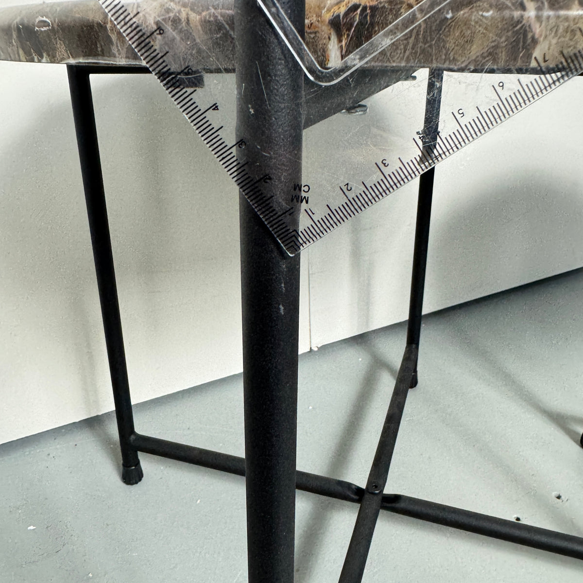 SAMPLE | Bijzettafels set van 2 | Zwart/Marmer deco