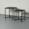 SAMPLE | Bijzettafels set van 2 | Zwart