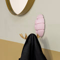 BUG Wandkapstok - Pale Pink / Goud