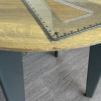 SAMPLE | Bijzettafel | Grijs/Eiken
